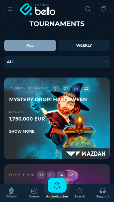 Casino Bello Mobile Tournaments