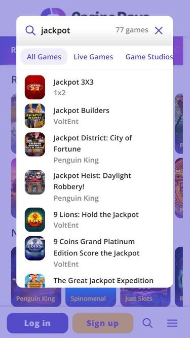 Jackpot mobile de Casino Days
