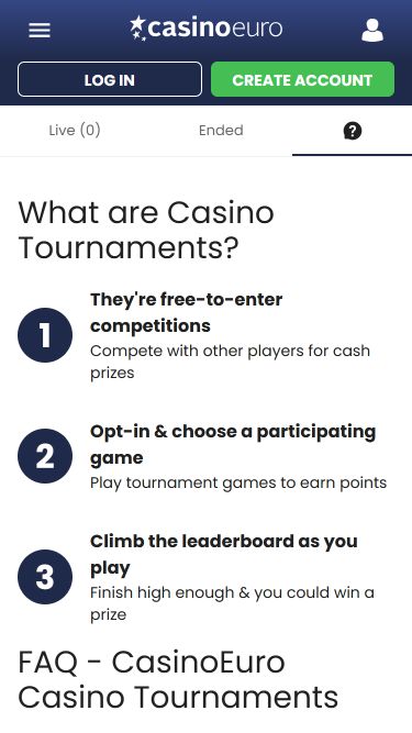 Imagen de torneos móviles de Casino Euro