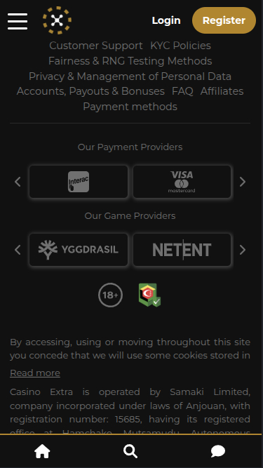 Sviluppatori di giochi mobile di Casino Extra