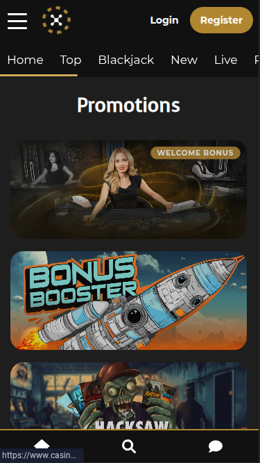 Promozioni mobile di Casino Extra
