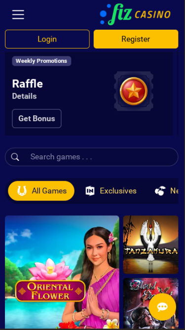 Juegos de Casino Fiz en móvil