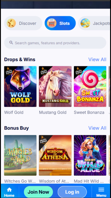 Jeux de Casino Friday sur mobile