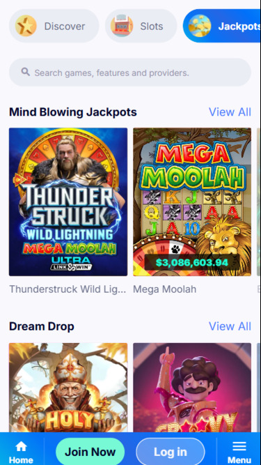 Jackpot de Casino Friday sur mobile