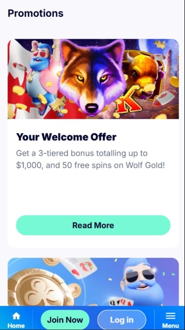 Promotions de Casino Friday sur mobile