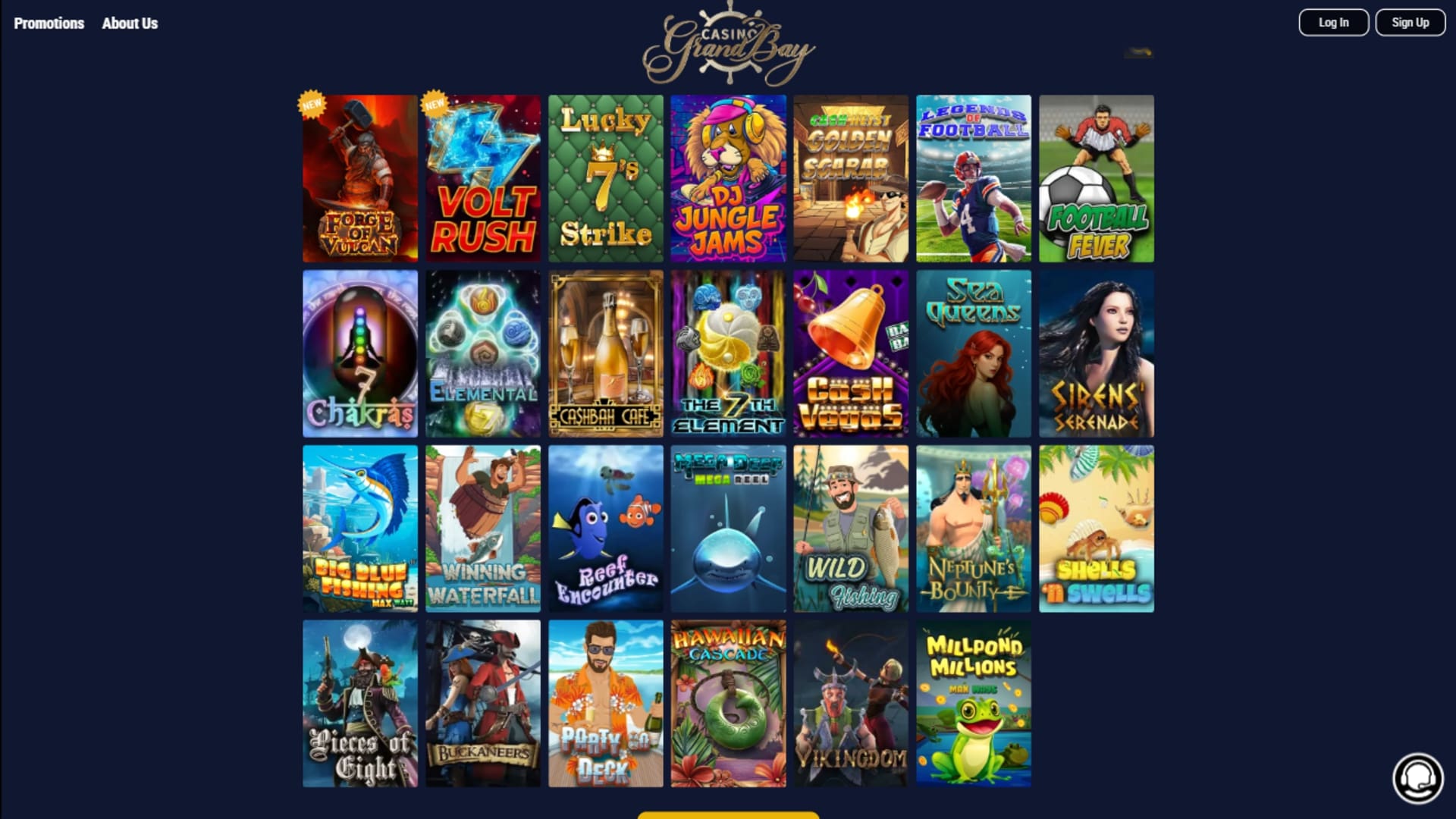 Jeux de Casino Grand Bay sur ordinateur