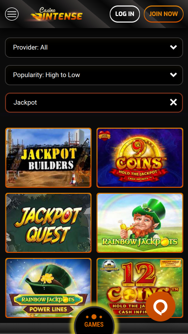 Casino Intense Mobile Jackpot