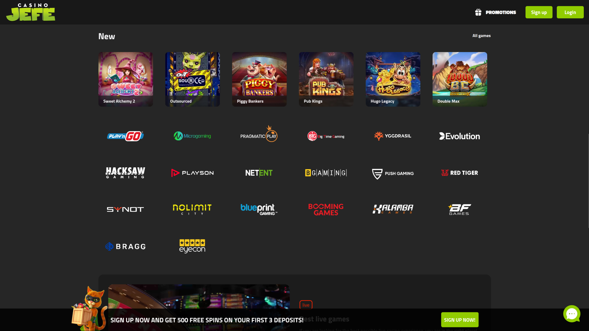 Casino JEFE Développeurs de jeux sur ordinateur