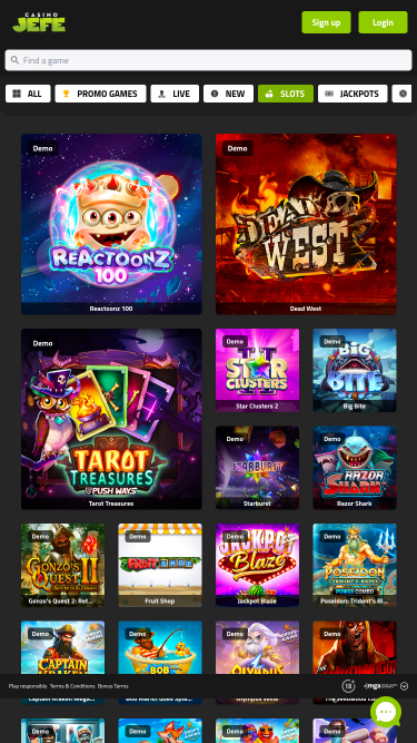 Casino JEFE Jeux mobiles