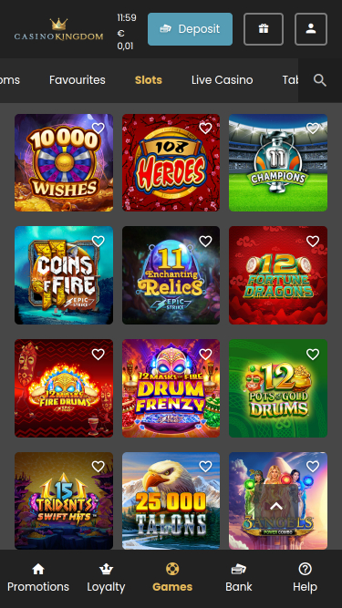 Casino Kingdom Jeux mobiles