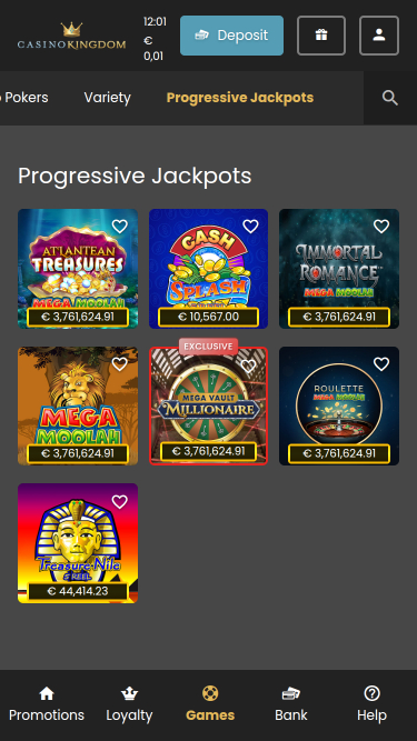Casino Kingdom Jackpot mobile