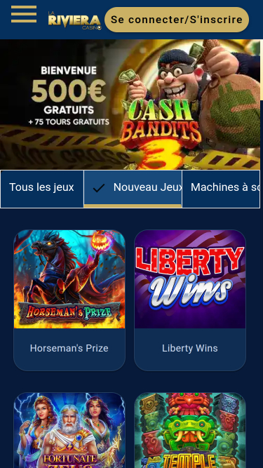 Casino La Riviera Página principal móvil