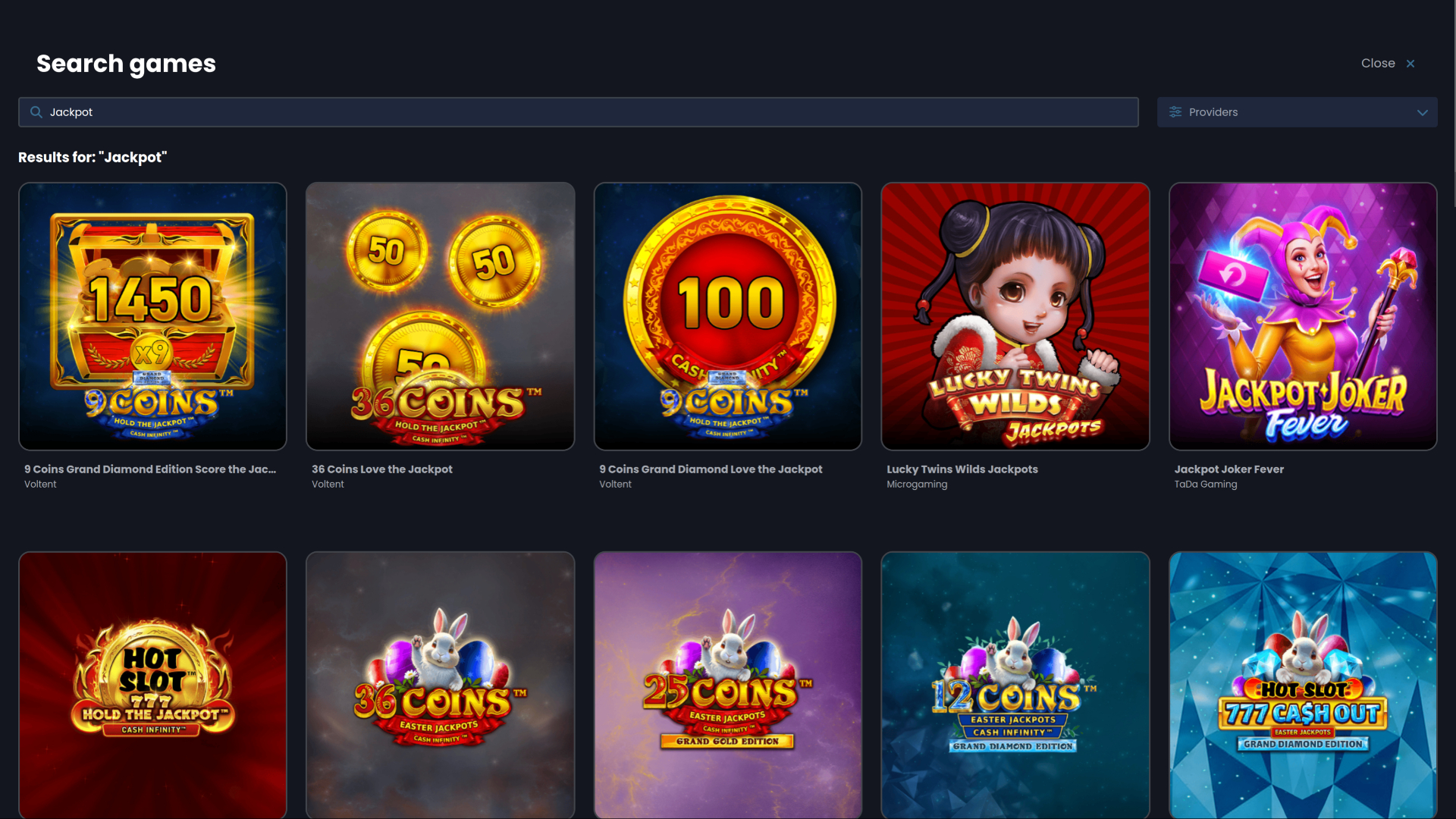 Bote de Casino Night en escritorio