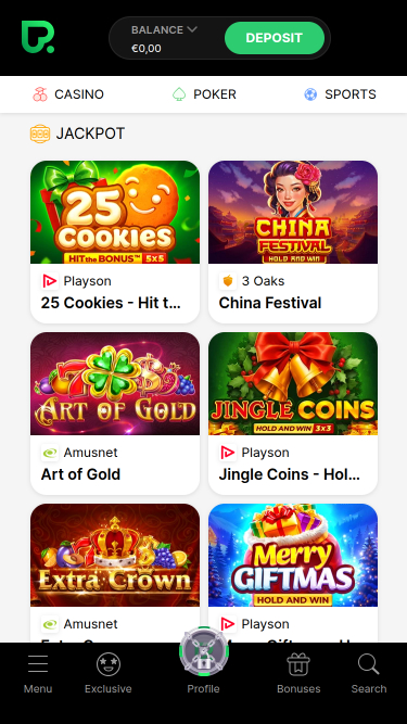 Casino Pokerdom Bote móvil