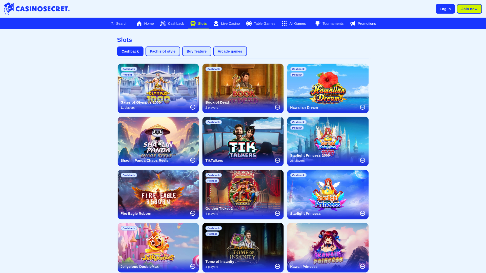 Casino Secret Desktop Games