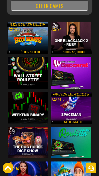 Casinò Vincitore Mobile Altri Giochi