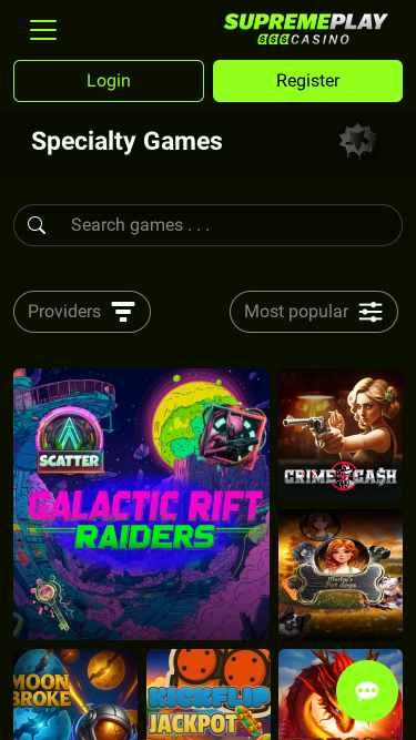 Casino Supreme Play Juegos Especiales para Móviles