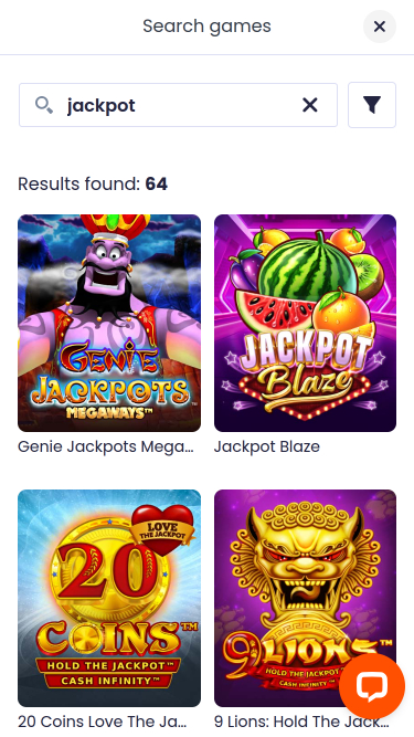 Jackpot mobile de Casino Vibes