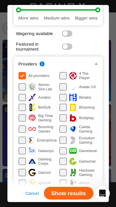 Casino X Mobile-Spielentwickler