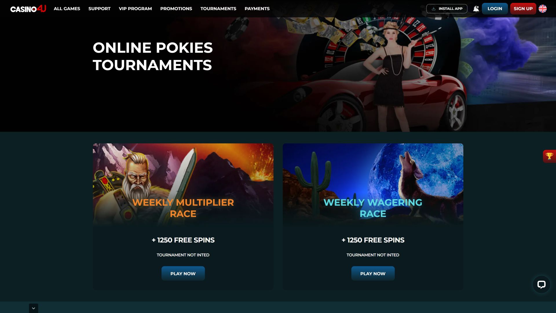 Tournois sur ordinateur de Casino4U