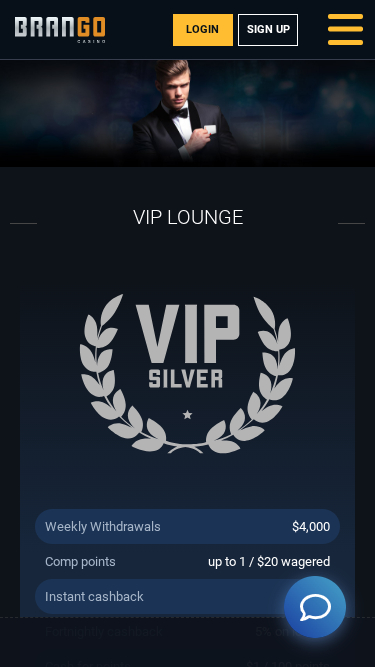 Programa VIP de Casino Brango Móvil