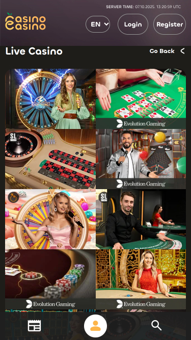 Croupier en direct mobile de CasinoCasino