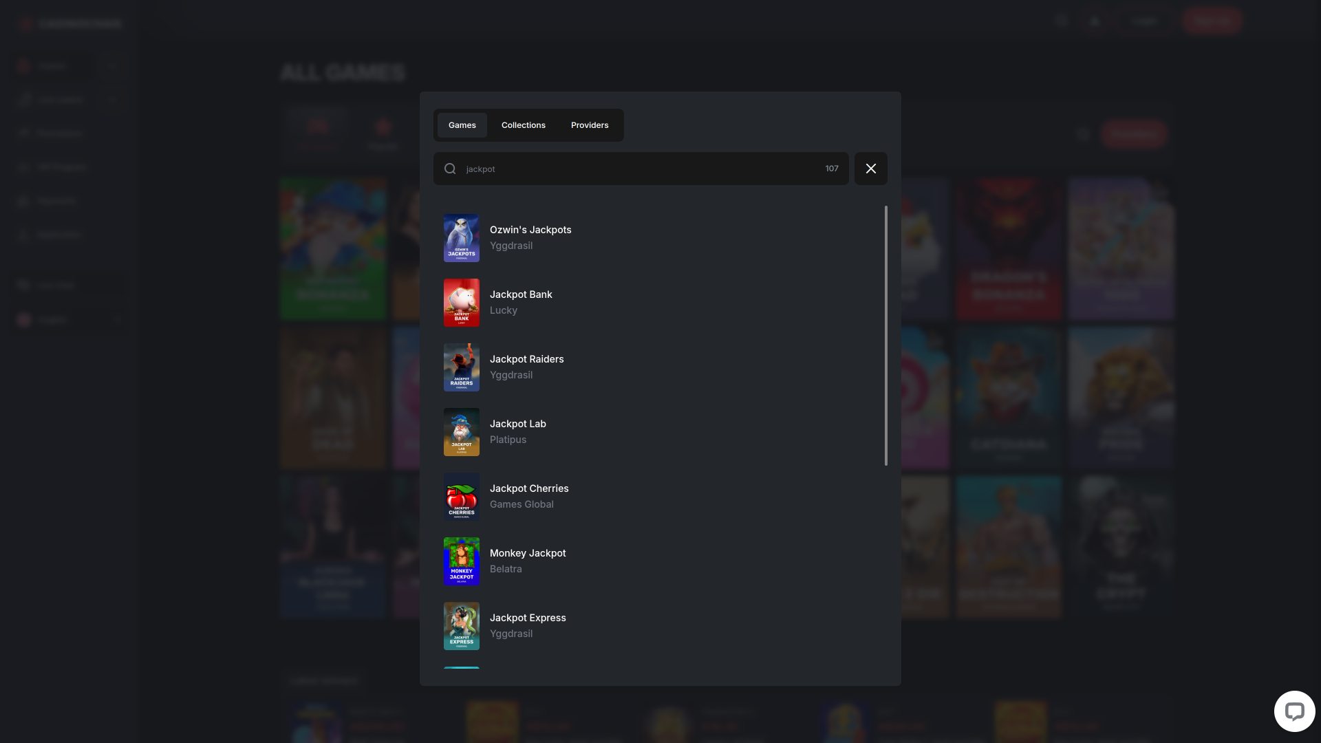 CasinoChan Casino Desktop-Jackpot