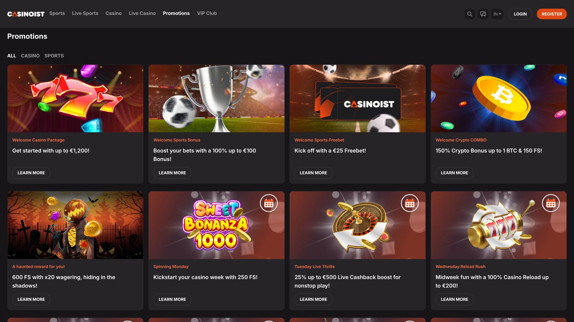 Promotions Casinoist