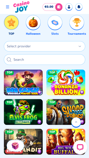 Casino Joy Mobile-Spiele