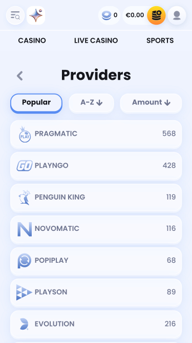 Sviluppatori di giochi di CasinoLab su mobile