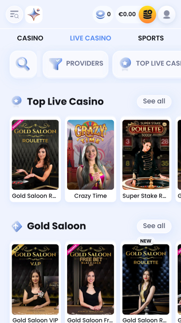 Casinò live con croupier di CasinoLab su mobile