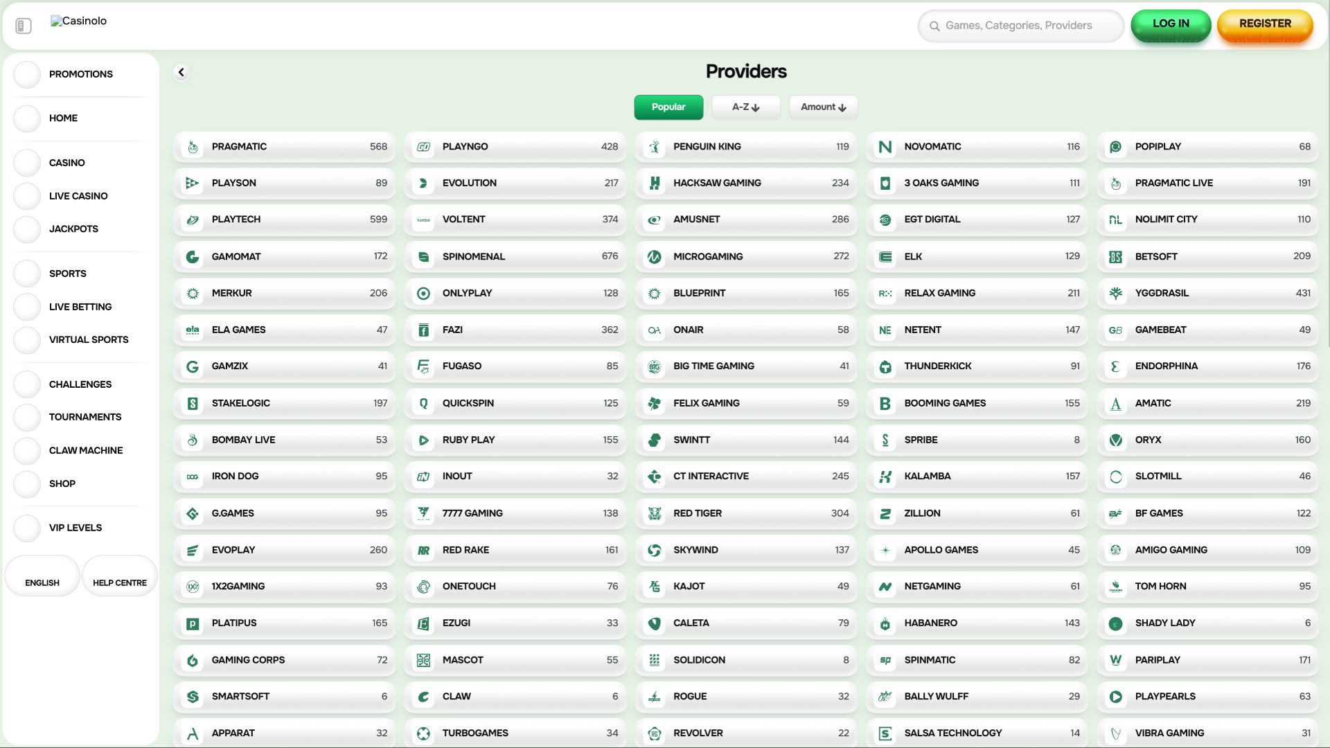 Casinolo Casino Game Developers Desktop