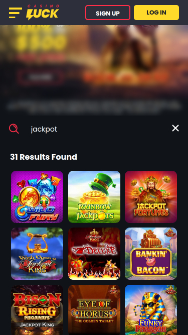 CasinoLuck Jackpot Mobile