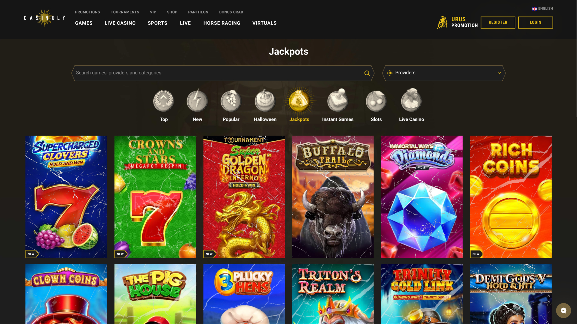 Casinoly Casino Jackpot Desktop