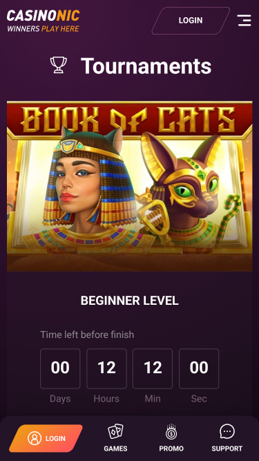 Tournois de Casinonic Casino Mobile