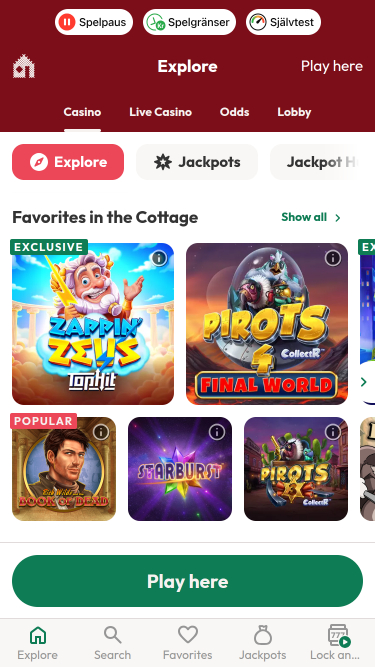 Jeux de Casinostugan Mobile