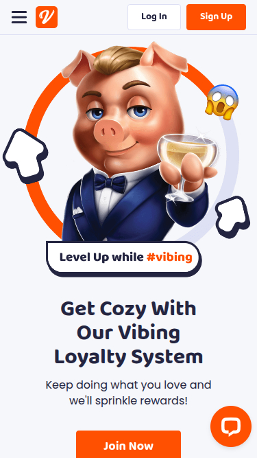 Programme VIP mobile Casino Vibes