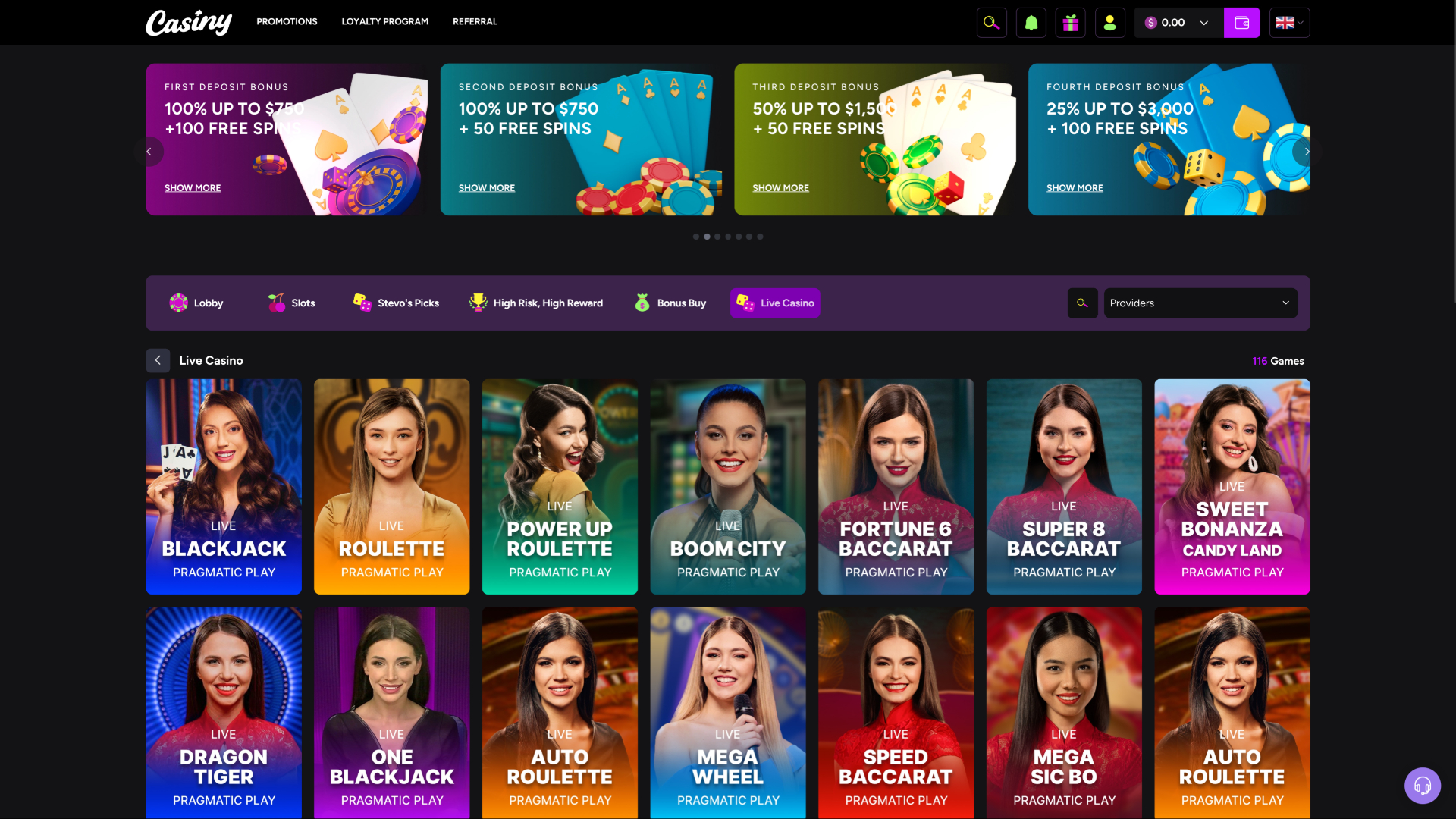 Croupier en direct de Casiny Casino bureau