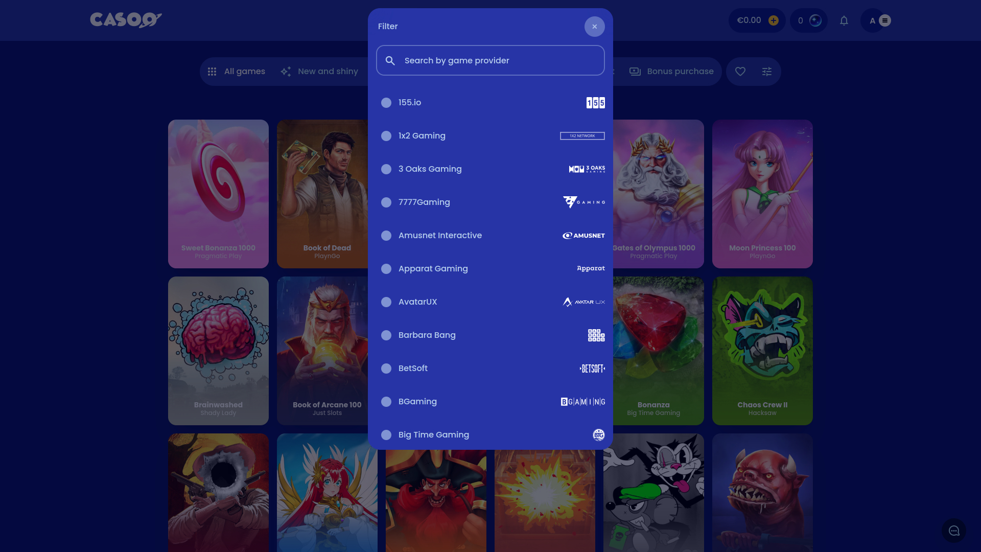 Développeurs de jeux du casino Casombie version de bureau