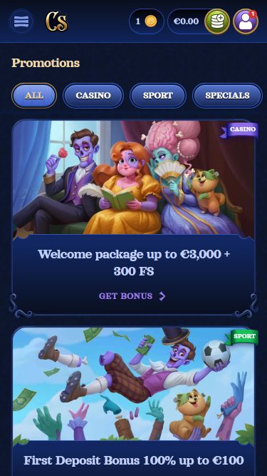 Casombie Casino Mobile Promotions Image