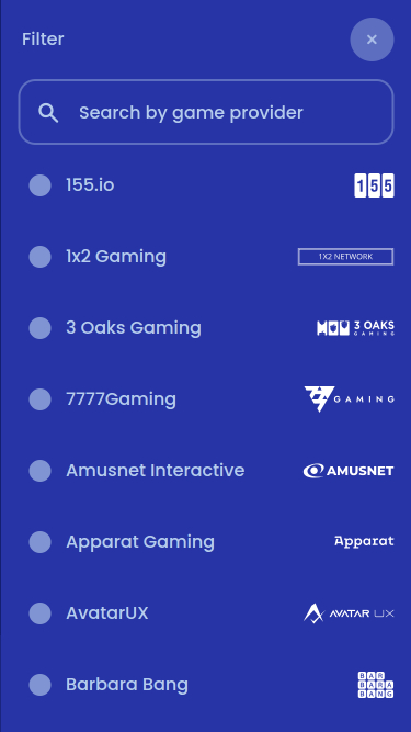 Développeurs de jeux du casino Casoo version mobile