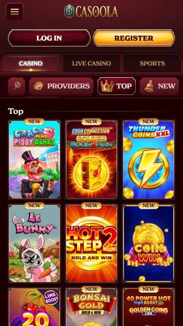 Мобильные игры CasoolaCasino