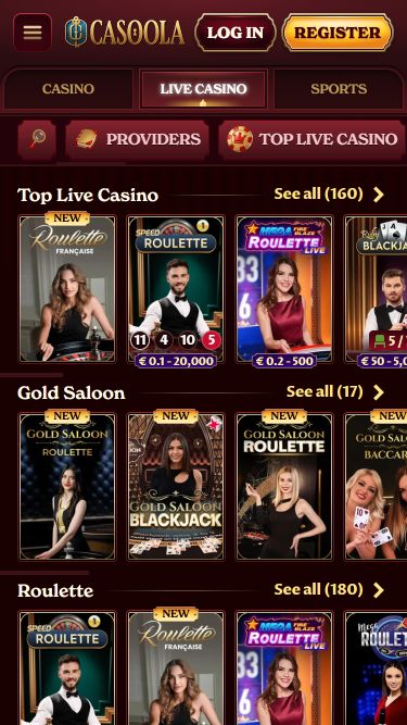 CasoolaCasino Мобильное казино с живыми дилерами