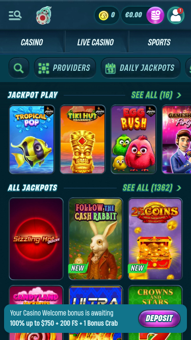 Caspero Casino Jackpot Mobile