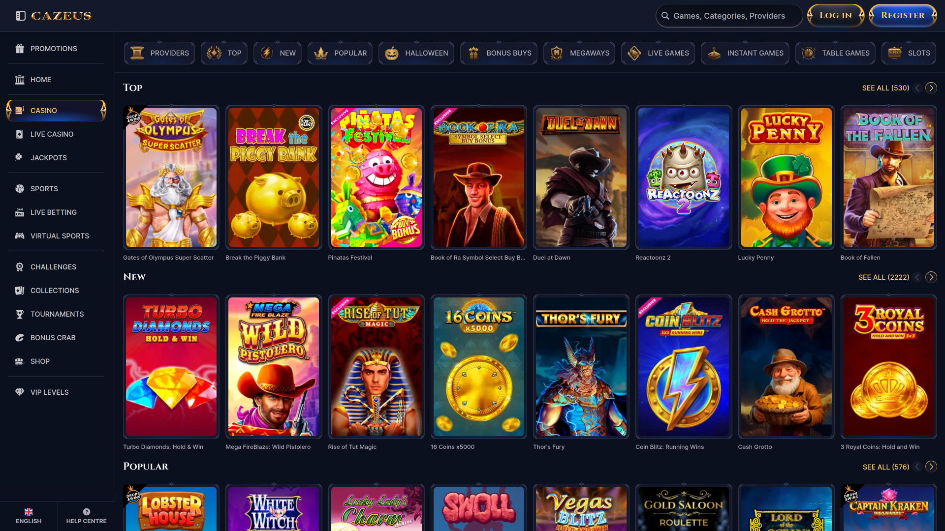 Jeux du casino Cazeus Bureau