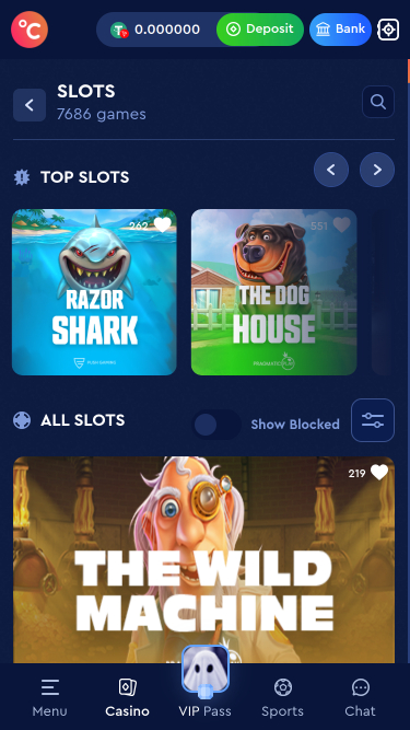 Giochi del Celsius Casino Mobile