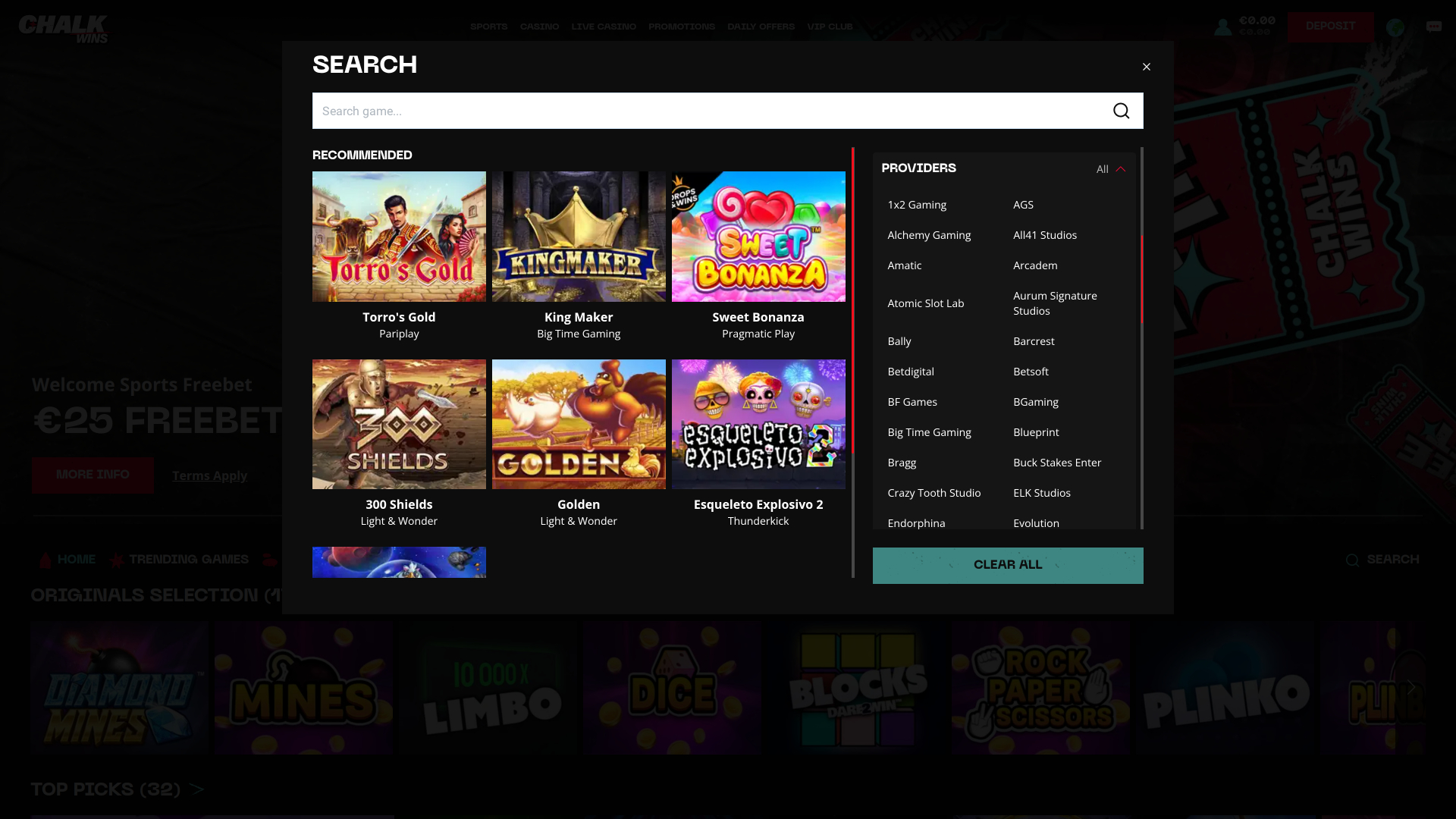 ChalkWins Casino Game Developers Desktop