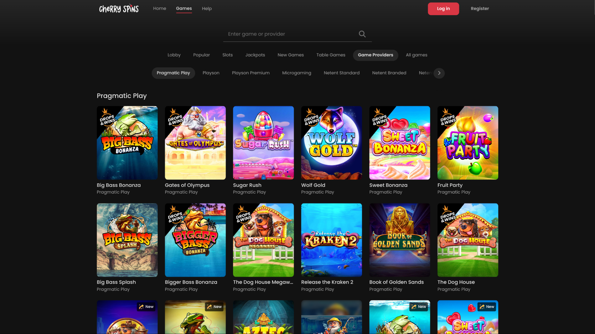 Desarrolladores de juegos de Cherry Spins escritorio