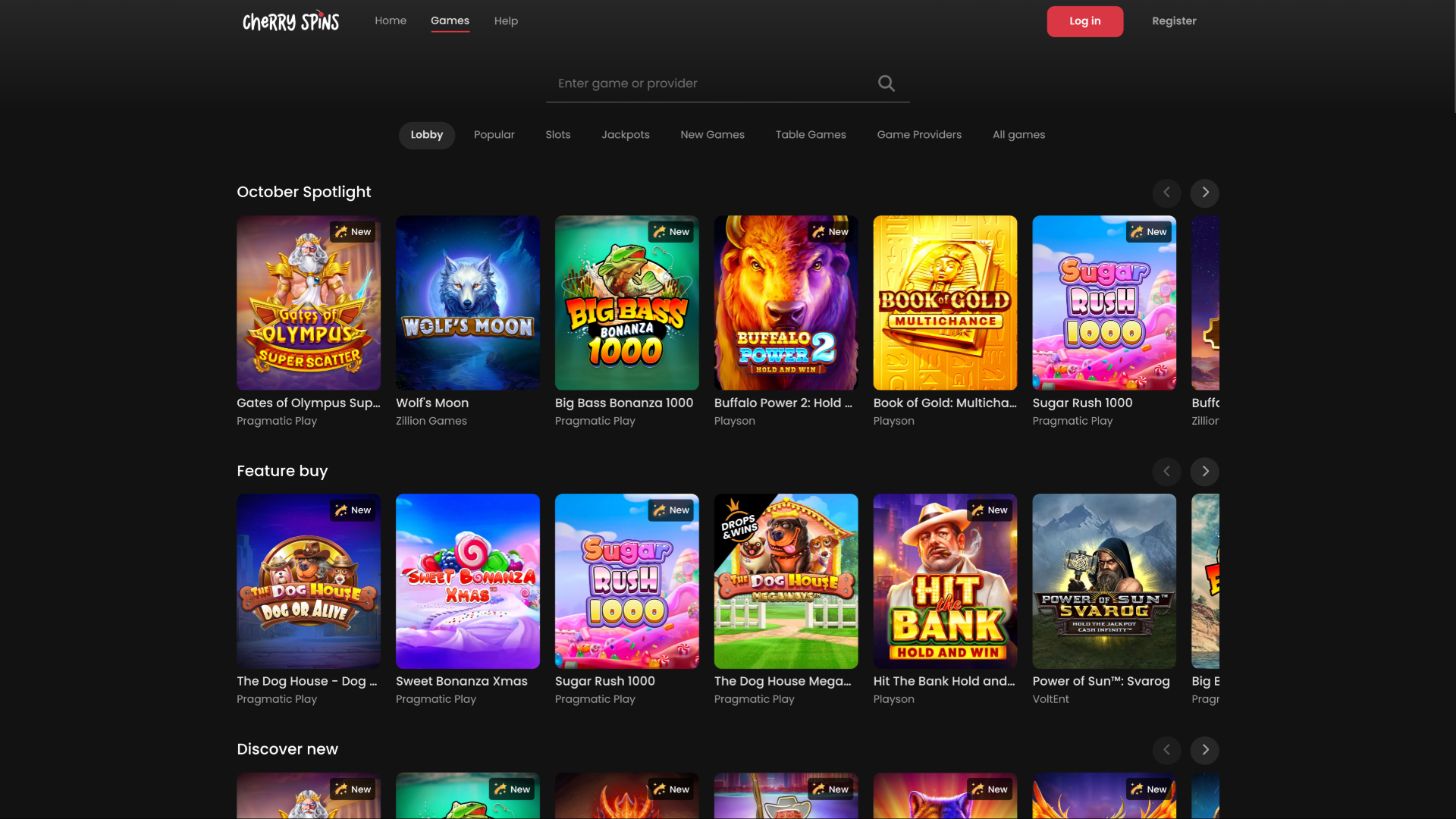 Juegos de Cherry Spins escritorio