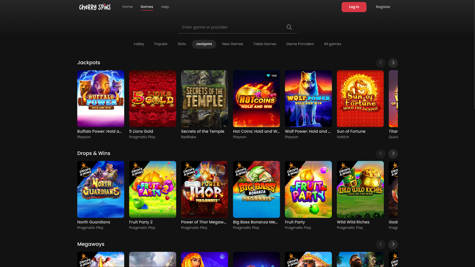 Botes de Cherry Spins escritorio